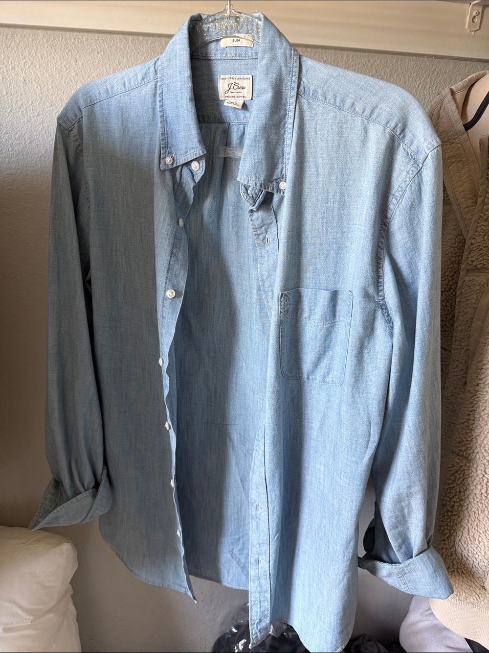 J. Crew Light Blue Chambray Button-Down Shirt
